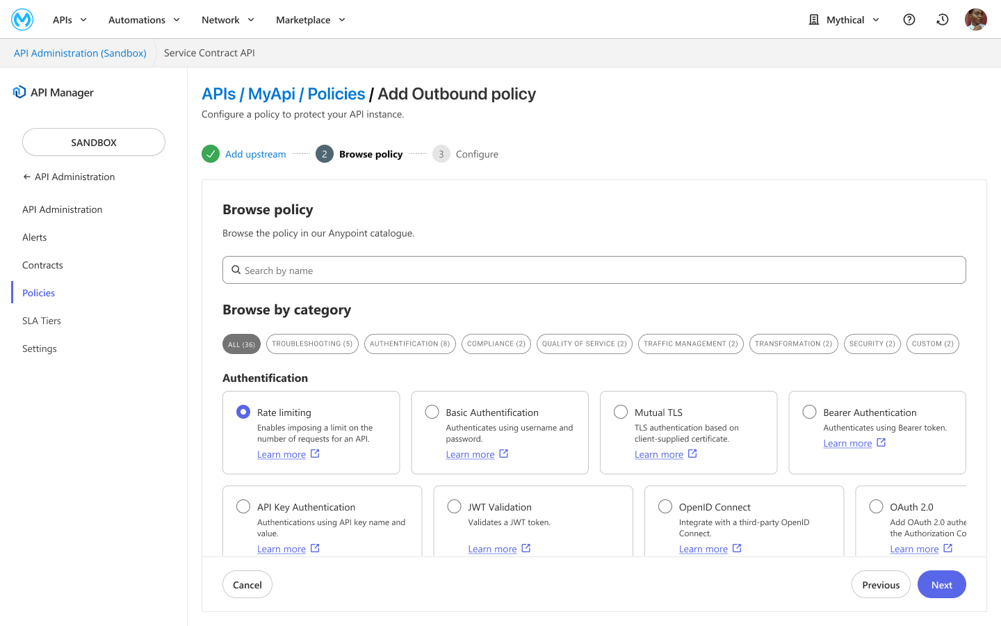 Flex Gateway with managed gateway